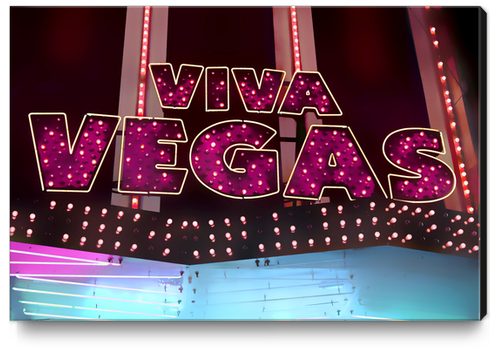 Viva Vegas Canvas Print by Louis Loizou