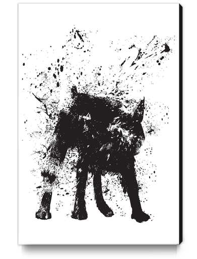 Wet dog Canvas Print by Balazs Solti