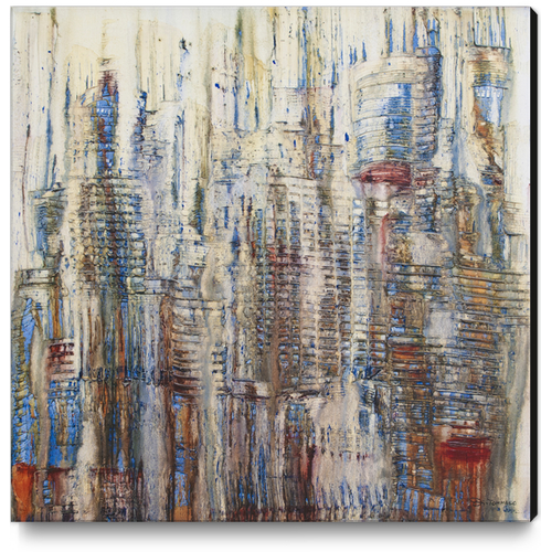 Abstract City Canvas Print by di-tommaso