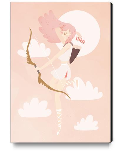 Pink Archer Artemis Canvas Print by Claire Jayne Stamper