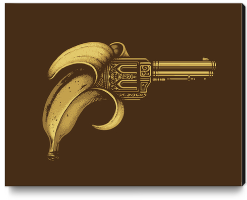 Banana Gun Canvas Print by Enkel Dika
