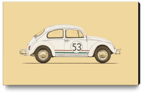 Famous Car - VW Beetle Canvas Print by Florent Bodart - Speakerine