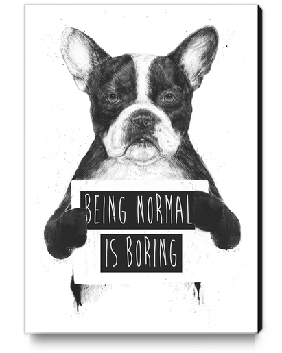 Being normal is boring Canvas Print by Balazs Solti