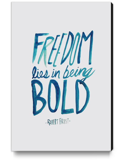 Freedom Bold Canvas Print by Leah Flores