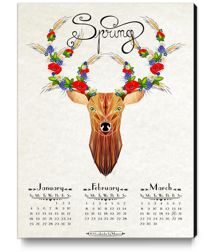deer spring Canvas Print by Manoou
