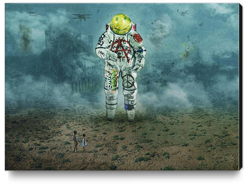 Watch where you step Canvas Print by Seamless