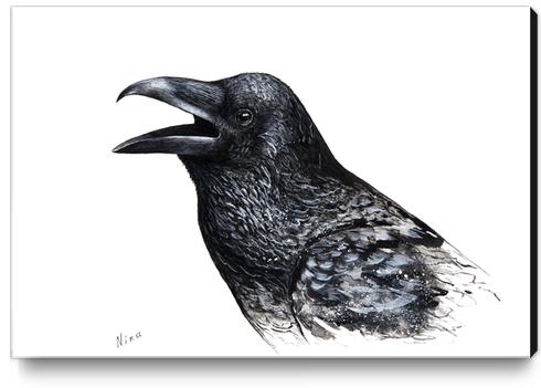 Crow Canvas Print by Nika_Akin