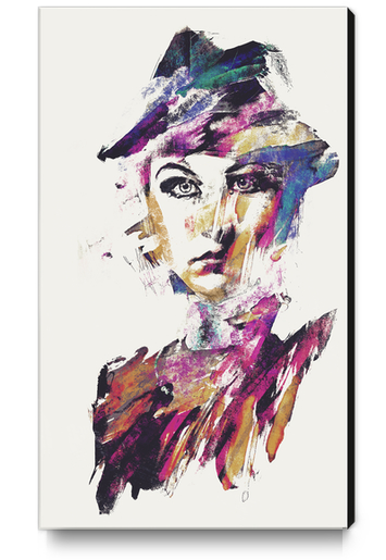 Daggers Abstract Portrait Canvas Print by Galen Valle
