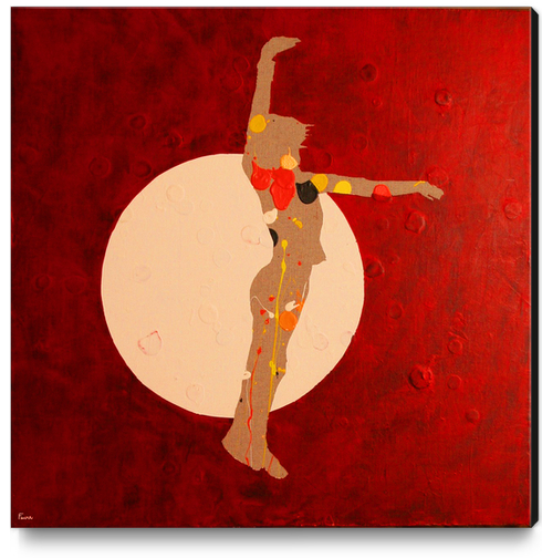 Dancing In The Moon Canvas Print by Pierre-Michael Faure