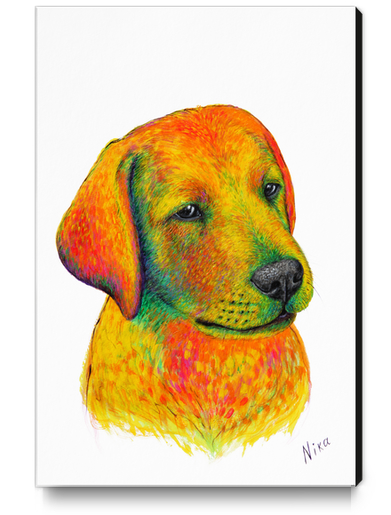 Dog Canvas Print by Nika_Akin