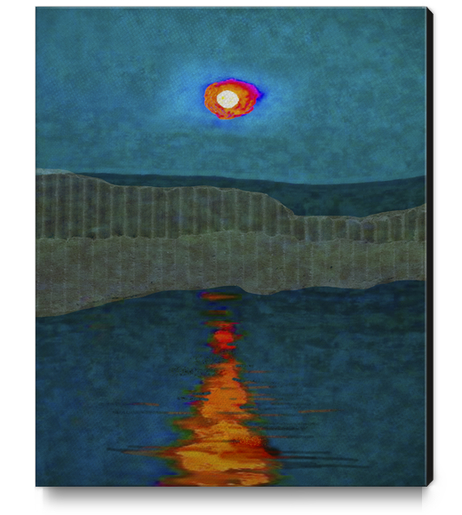Blue Eclipse Canvas Print by Malixx