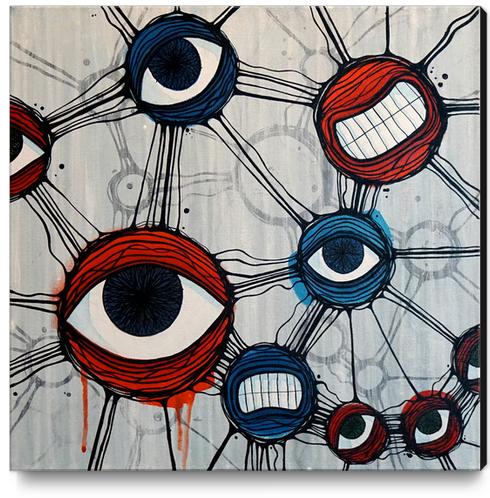 My social network is staring at me Canvas Print by Lev Liski
