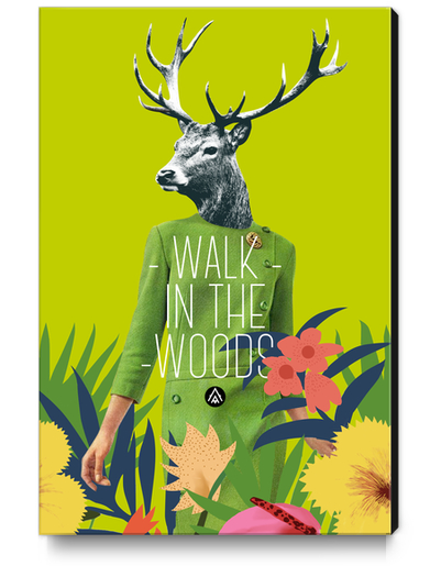 Walk in the woods Canvas Print by Alfonse