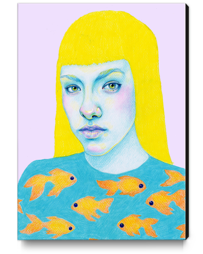Something Fishy Canvas Print by natalie foss