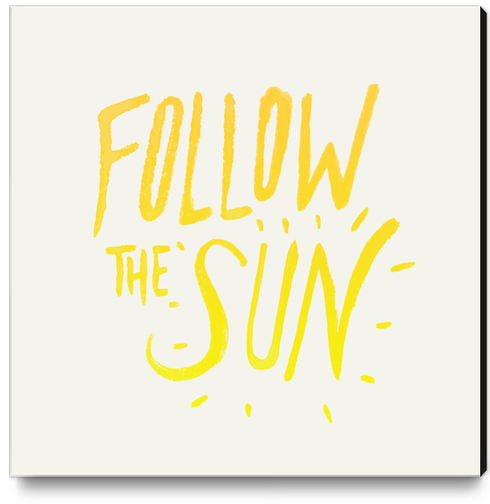 Follow The Sun Canvas Print by Leah Flores