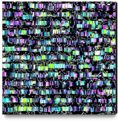 Crazy Funky-Colored Experimental Pattern Canvas Print by Divotomezove