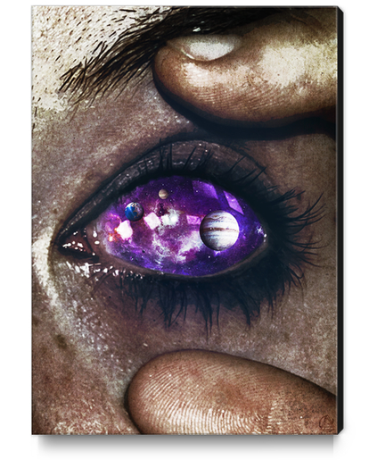 Ojos color galaxia Canvas Print by Seamless