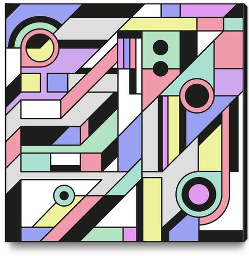 De Stijl Abstract Geometric Artwork 2 Canvas Print by Divotomezove