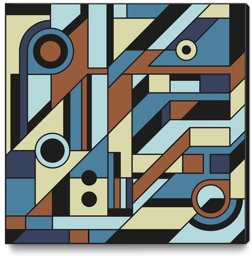 De Stijl Abstract Geometric Artwork 3 Canvas Print by Divotomezove