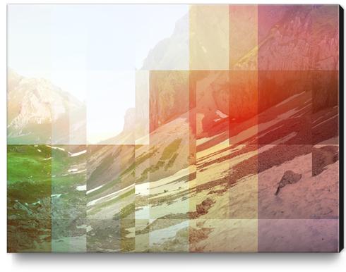 Pixel view over the valley Canvas Print by fokafoka
