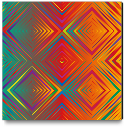 Gradient Squares Canvas Print by Vic Storia