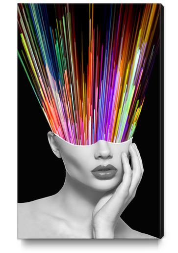 Head in the Colors Canvas Print by K. Leef
