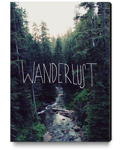 Wanderlust Rainier Creek Canvas Print by Leah Flores