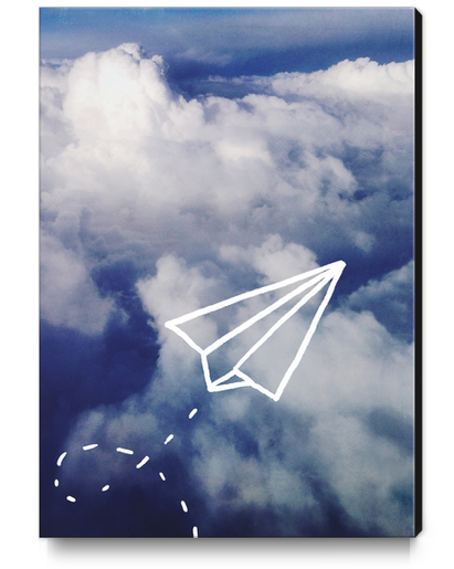 Paper Plane Canvas Print by Leah Flores