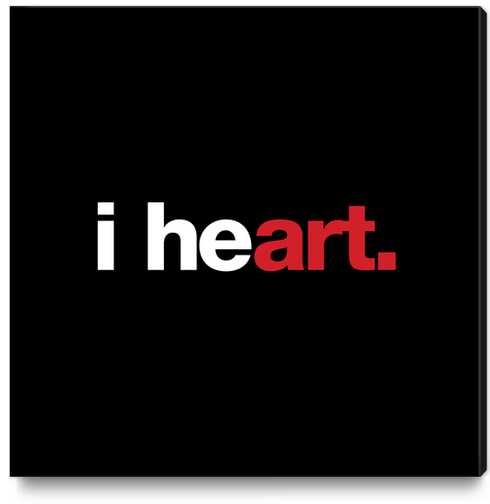 i heart art Canvas Print by WORDS BRAND