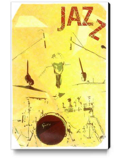 Jazz Poster Canvas Print by cinema4design