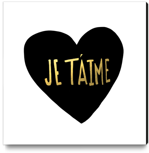 Je T'aime Canvas Print by Leah Flores