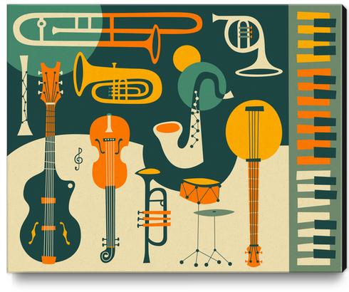 JUST JAZZ 3 Canvas Print by Jazzberry Blue