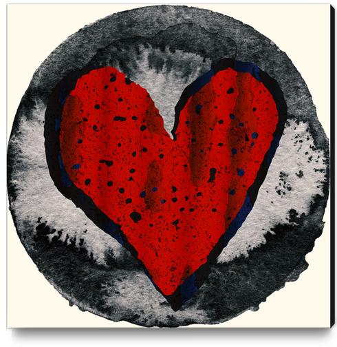 The Heart Canvas Print by inkycubans