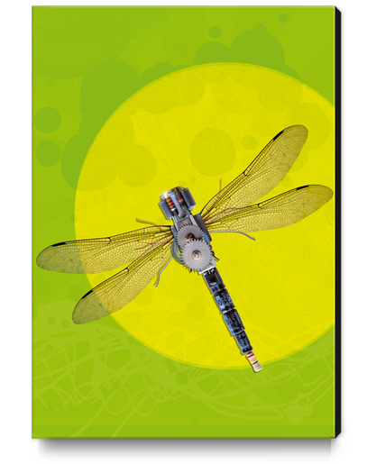 Mecanical Dragonfly Canvas Print by tzigone