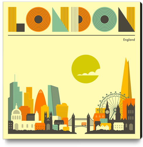 LONDON Canvas Print by Jazzberry Blue