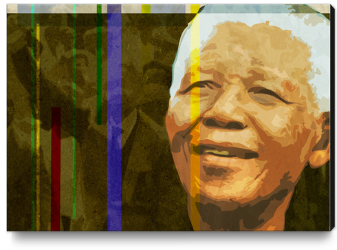 Mandela Canvas Print by Vic Storia