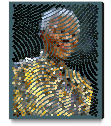 Mandela Canvas Print by Alex Xela