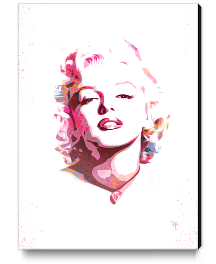 Marilyn Monroe - Watercolor -  Pop Art Canvas Print by William Cuccio WCSmack