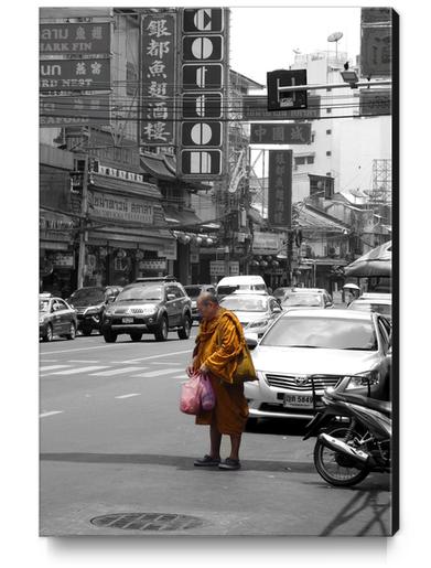 Monk in Bangkok Canvas Print by Ivailo K