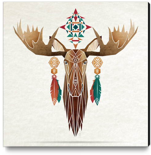 moose Canvas Print by Manoou