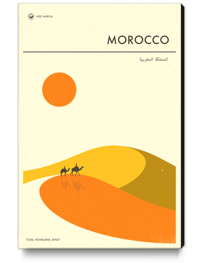 VISIT MOROCCO Canvas Print by Jazzberry Blue