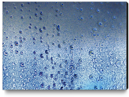 gouttes bleues Canvas Print by fauremypics