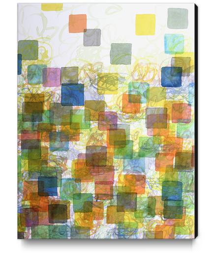 Dancing Squares Canvas Print by Heidi Capitaine