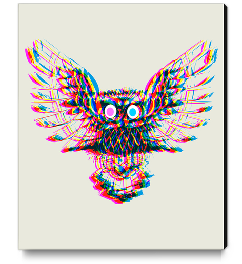 Prism Owl Canvas Print by Yann Tobey