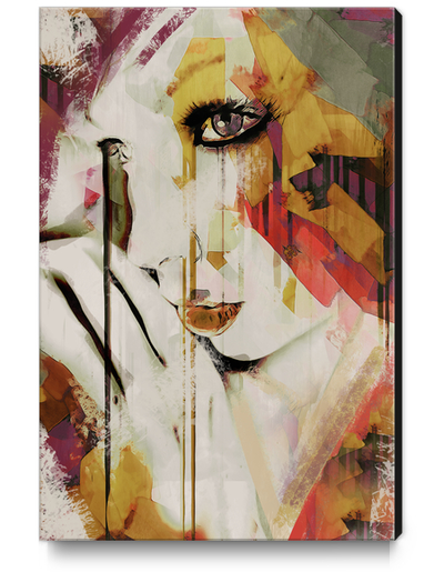 Abstract Portrait - Pages Canvas Print by Galen Valle