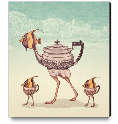 The Teapostrish Family Canvas Print by Pepetto