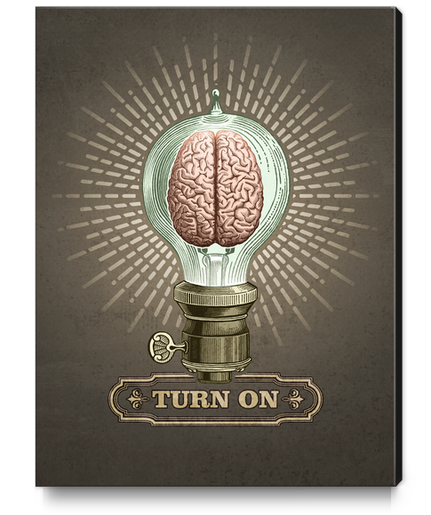 Turn On Canvas Print by Pepetto
