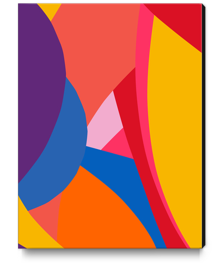 Pop Art Design Lines Colourful  Canvas Print by Emmanuel Signorino