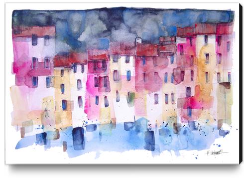 Portofino Canvas Print by andreuccettiart