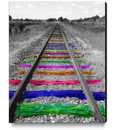 Rainbow Railway Canvas Print by Ivailo K